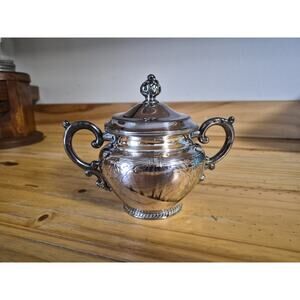 VINTAGE ST LOUIS SILVER COMPANY SUGAR BOWL Quadruple Plated